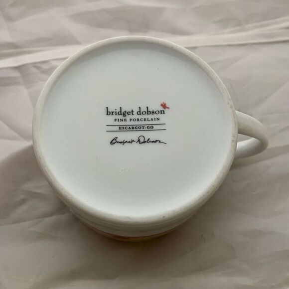 Bridget Dobson Escargot-Go Red/Tan Small Cup - Picture 6 of 7